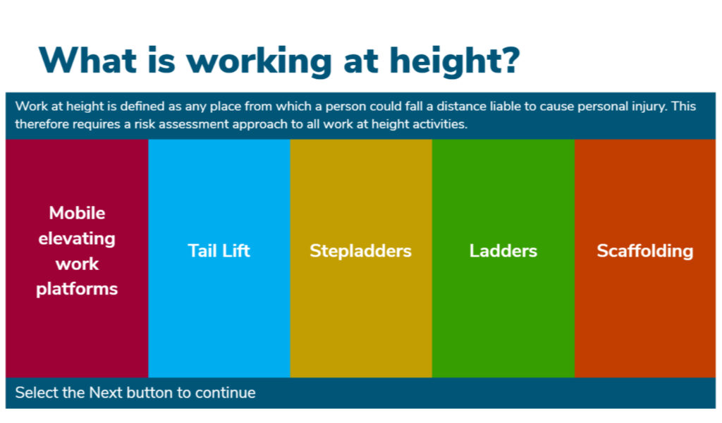 Working at height training course - screenshot 1